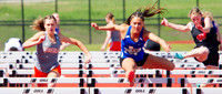 _1136681 Allie Hooton and Brooklyn Marcee run 100m hurdles