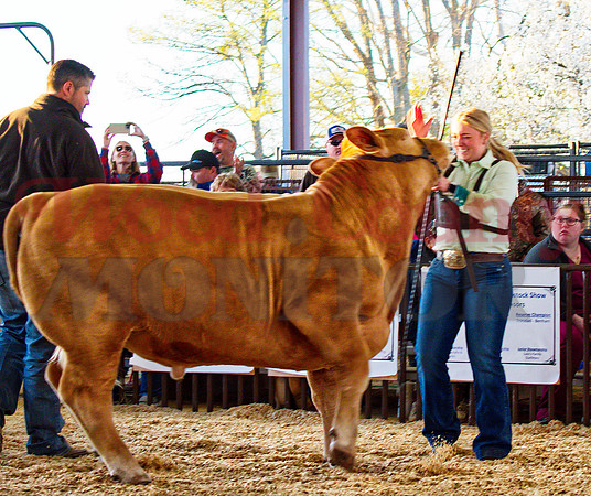 _1259083 Avery von Reyn reacts to winning grand champ steer