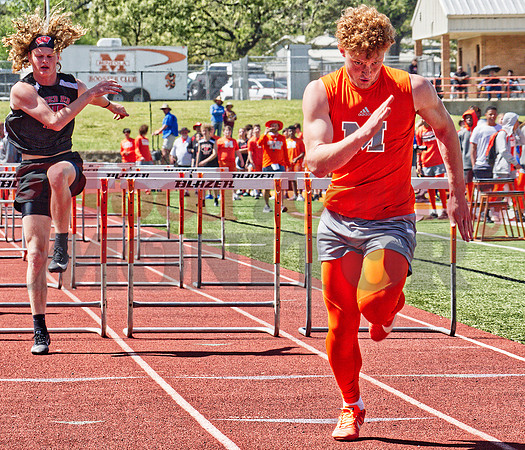 _1061203 Dawson Pendergrass finishes 110m hurdles