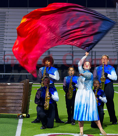 _A260049 saxes and colorguard
