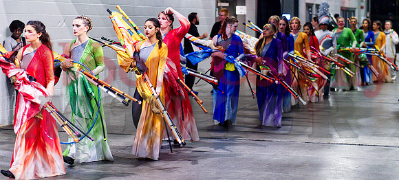 P_096494 colorguard enters alamodome